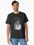just one more chapter skeleton reading black background Classic T Shirt T Shirt Viral US Style Streetwear Essential