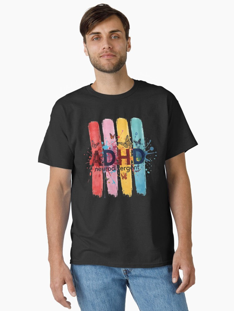 ADHD Neurodivergent Butterfly Classic T-Shirt