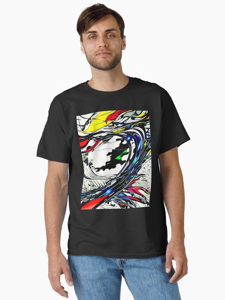Vibrant Abstract Camo Colorful Fluid Camouflage Art Classic T Shirt T Shirt Viral US Style High CTR Pick