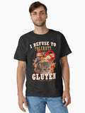 I Refuse to Tolerate Gluten Funny Cat Meme Classic T Shirt T Shirt Premium Print Best Seller Look