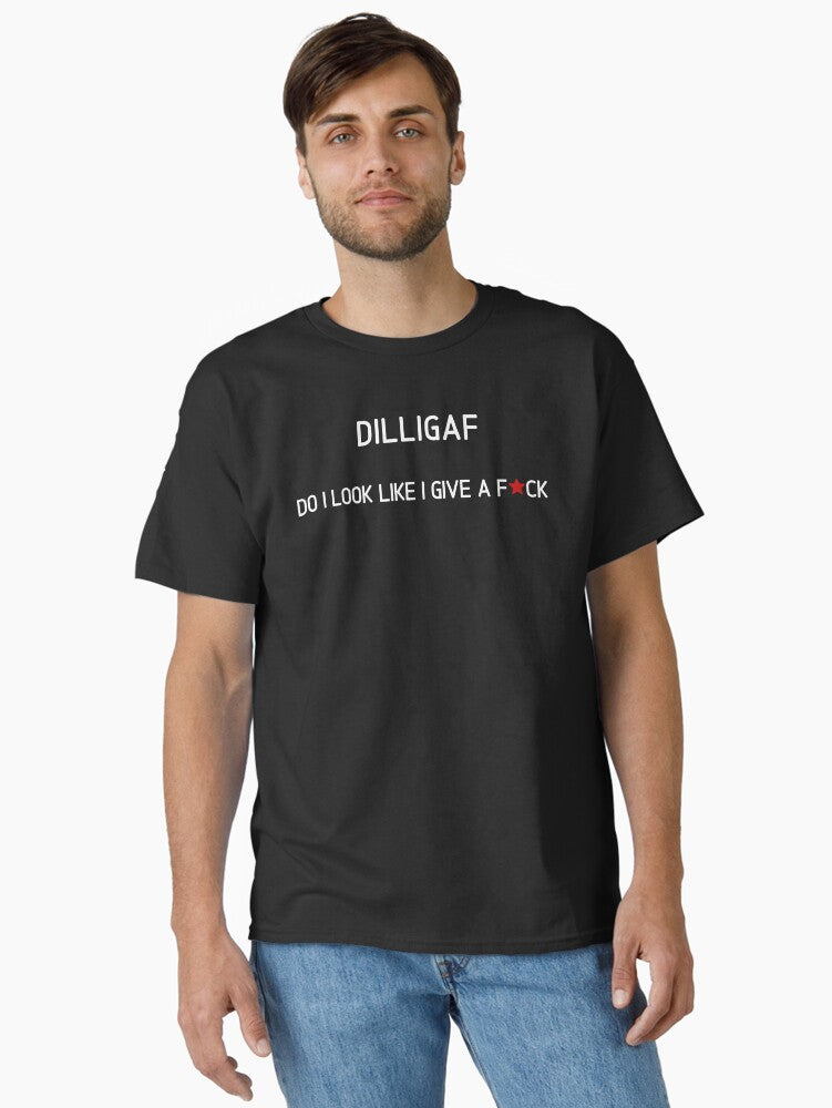 DILLIGAF expression from Kevin Bloody Wilson and popular meme Classic T Shirt T Shirt Premium Print Everyday Wear