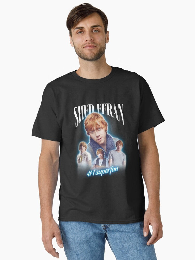 Rupert Grint Shed Eeran Parody Cursed Fan Collage Classic T-Shirt | Premium Unisex T-Shirt, Trending Graphic Tee