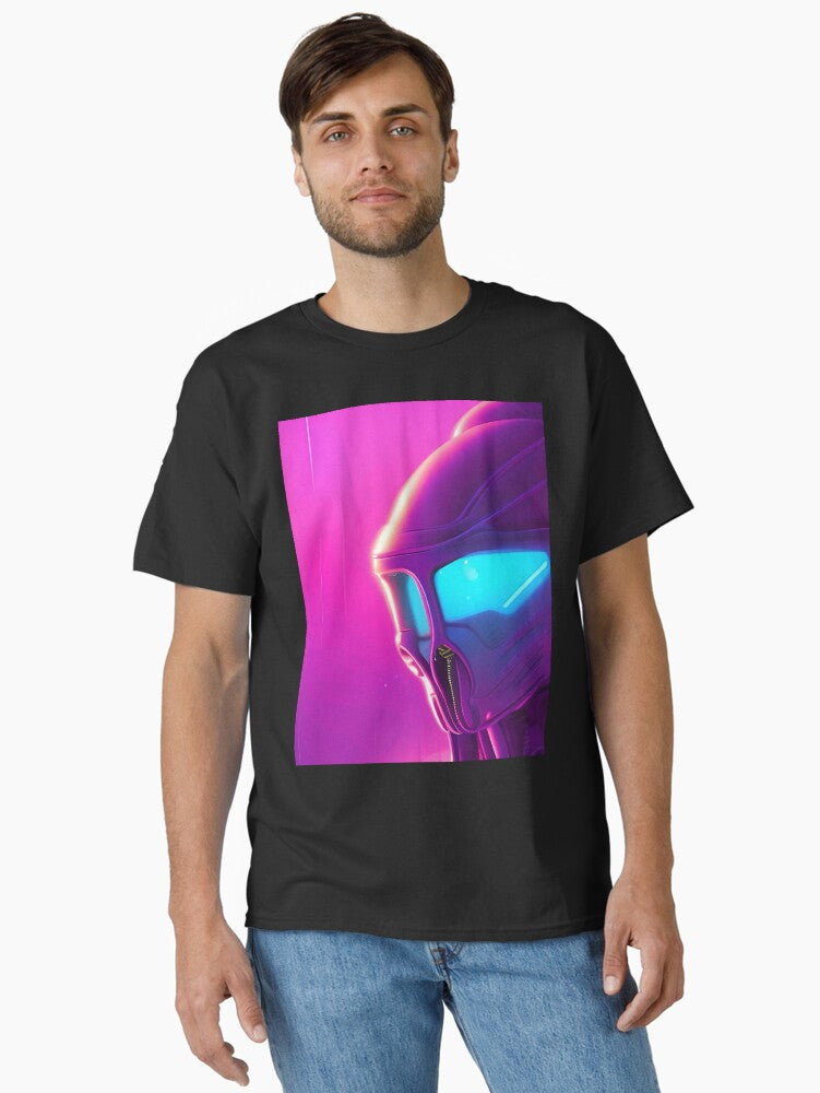 Synthwave Retro Futurism Space art Classic T-Shirt | Premium Unisex T-Shirt, Trending Graphic Tee