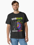 Embrace Neurodiversity Autism Awareness ASD Men Women Kids Classic T-Shirt