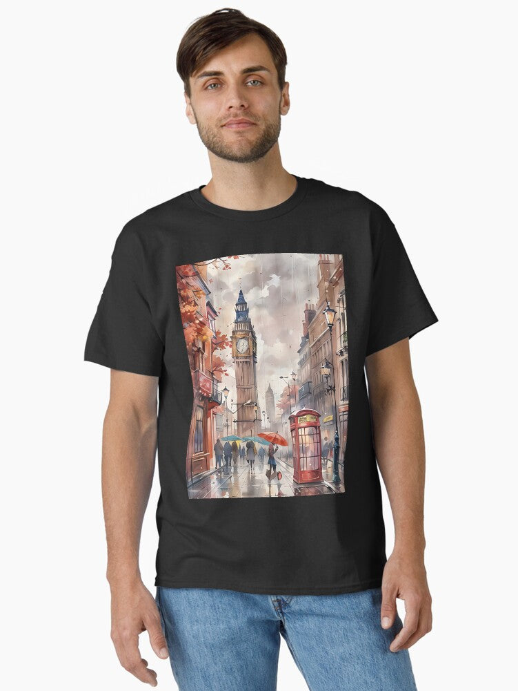 Showered London Vibes Classic T-Shirt | Premium Unisex T-Shirt, Trending Graphic Tee