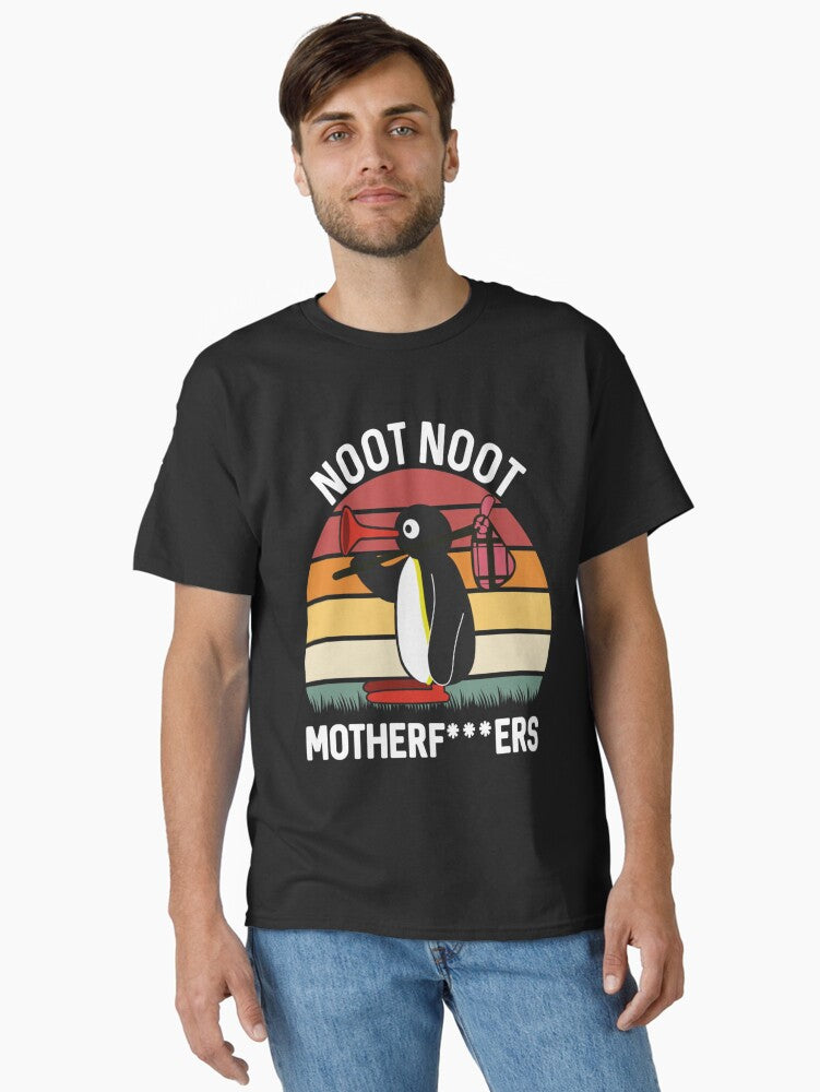 Noot Noot Penguin Vintage Gift For Men Women Funny Penguin Lover gift Classic T-Shirt | Premium Unisex T-Shirt, Trending Graphic Tee