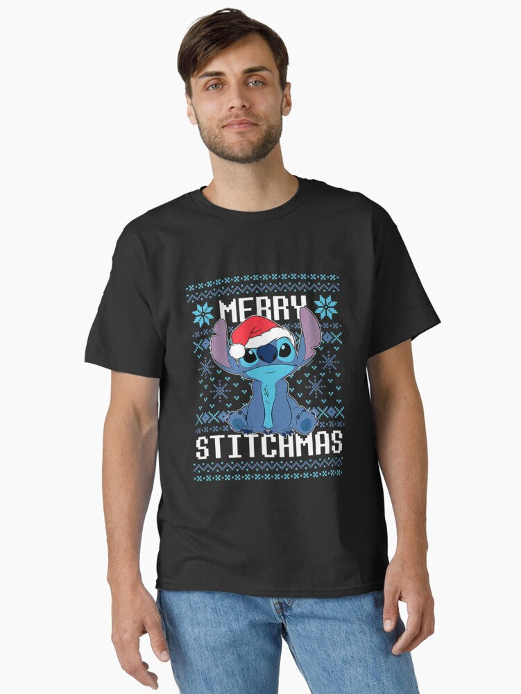 Let Get Merry Stitchmas Christmas For Kids For Men For Women Funny Gift For Lilo And Stitch Fan Classic T Shirt T Shirt