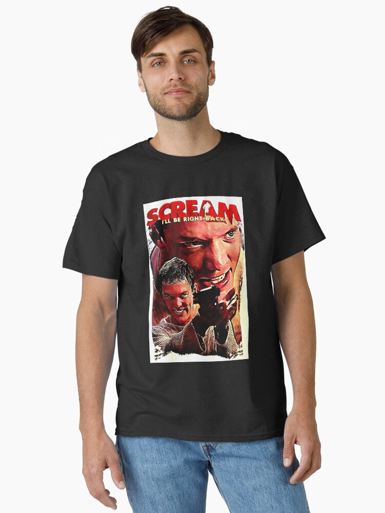 Scream Stu Picture Art Classic Shirt T Shirt Gift Ready