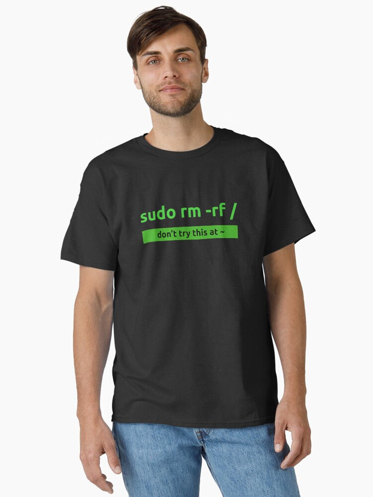 Sudo Linux Programming Command Classic T-Shirt | Premium Unisex T-Shirt, Trending Graphic Tee