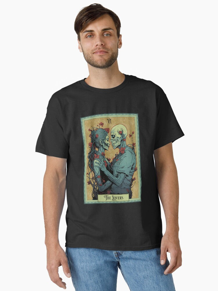 The Lovers Tarot Card Zombie Edition Classic Shirt T Shirt Minimal Style