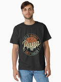 Papa Like A Grandpa Only Cooler Vintage Retro Classic T Shirt T Shirt Comfort Fit Fan Favorite