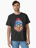 American Flag Patriotic Eagle Shirt Men Boys 4th of July Classic Shirt T Shirt Everyday Wear