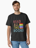 Read All The Books Retro Bookish Classic T Shirt T Shirt Aesthetic Fit High CTR Pick