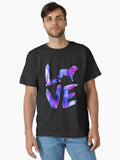 St Bernard Dog Love Watercolor Design