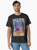 Retro-futuristic sci-fi city Classic T-Shirt | Premium Unisex T-Shirt, Trending Graphic Tee