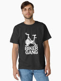 Biker Gang Funny Spin Saying Gym Workout Spinning Class Biker Classic T Shirt T Shirt Premium Print Everyday Wear