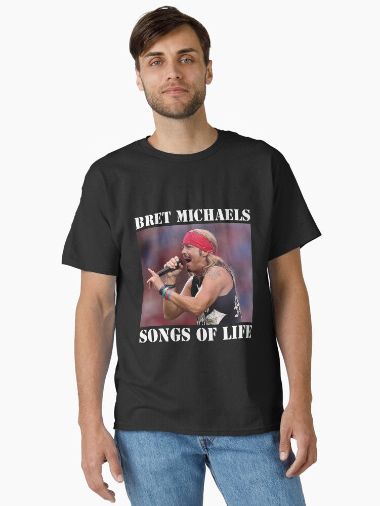 Bret Michaels Songs of Life Classic T Shirt T Shirt Clean Design
