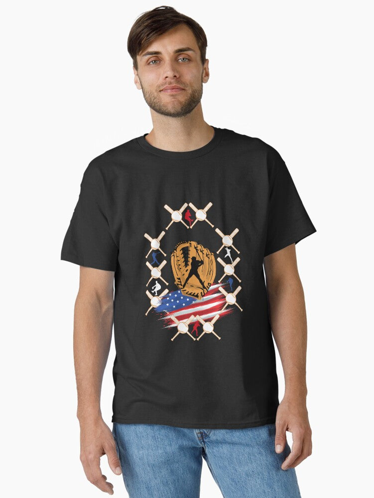 Born to play baseball Classic T Shirt T Shirt Streetwear Style Gift Ready