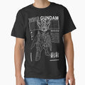 WING GUNDAM XXXG-01W BLACK WHITE STREETWEAR  Classic T-Shirt for Sale by ScribblePrint