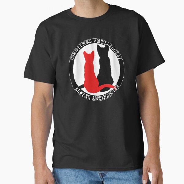 Antifa Cats Classic T-Shirt for Sale by iambigtro