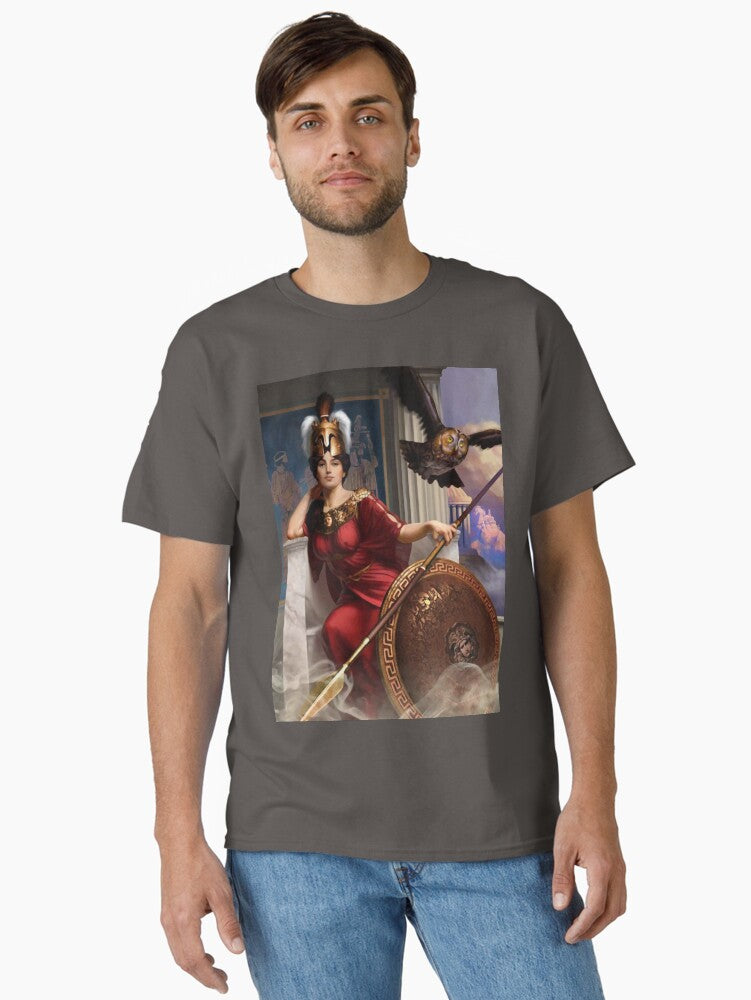 Athena Goddess Classic T Shirt T Shirt Streetwear Style Daily Wear