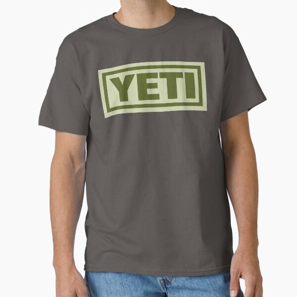 Yeti cool outdoors box logo green army  Classic T-Shirt for Sale by Kludoman