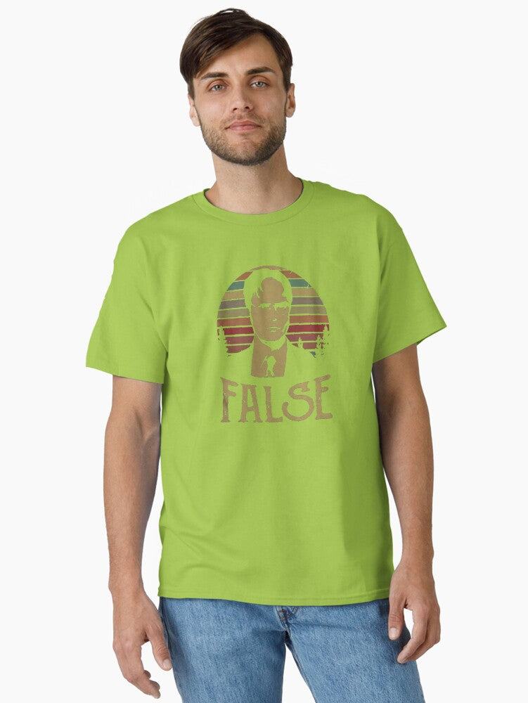 Office TV Series Dwight Schrute False Vintage Graphic Classic T Shirt T Shirt Generic Icon Style