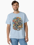 Pop Culture Medley Retro Nostalgic Icons Classic T Shirt T Shirt Streetwear Style Pop Art Style
