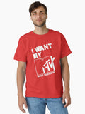 MTV I Want My MTV Vintage Classic Logo Classic T Shirt T Shirt Streetwear Style Modern Aesthetic