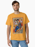 Nativity of Jesus Christ Christmas Orthodox Icon Classic Shirt T Shirt Premium Print