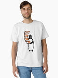 Penguin holding pile of books Classic T Shirt T Shirt Viral US Style Top Rated Design
