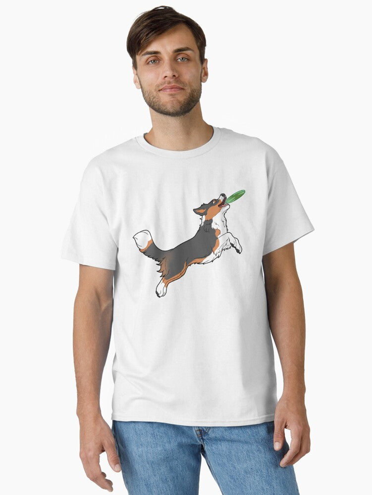 Black Tri English Shepherd Catching Disc
