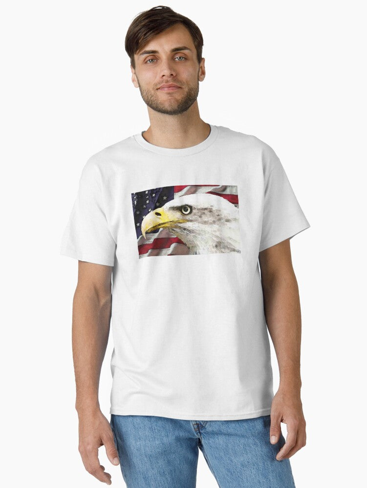 Old Glory American Bald Eagle Classic Shirt T Shirt US Trend