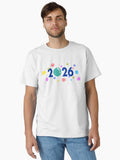Colorful Bubble Pop New Year 2026 Classic T Shirt T Shirt Streetwear Style Modern Aesthetic