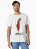 FREE PALESTINE MAP WATERMELON Classic Shirt T Shirt Peace Message