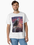 Bald Eagle overlooking water body Classic Shirt T Shirt Clean Design
