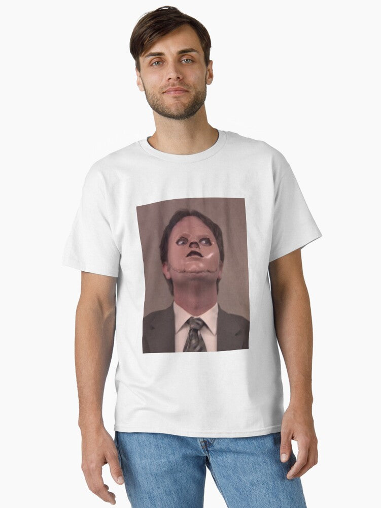 THE OFFICE DWIGHT MASK FIRST AID FAIL CPR Classic T Shirt T Shirt Clean Design