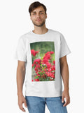 roses garden spring scene Classic T Shirt T Shirt Clean Design