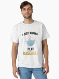 I Just Wanna Play Baseball Sport Classic T Shirt T Shirt Trending US Best Seller Look
