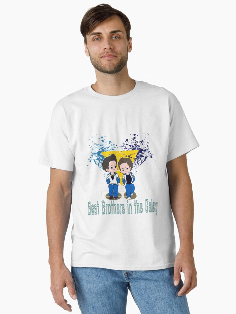 Best Brothers In the Galaxy Bro Sibling Little Brother Twins in Universe Cosmos Earth Classic T-Shirt T-Shirt | Exclusive Edition | Must-Have Style