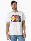 BIG BEN AND THE UNION JACK LONDON HIGH QUALITY IMAGE Classic T-Shirt | Premium Unisex T-Shirt, Trending Graphic Tee