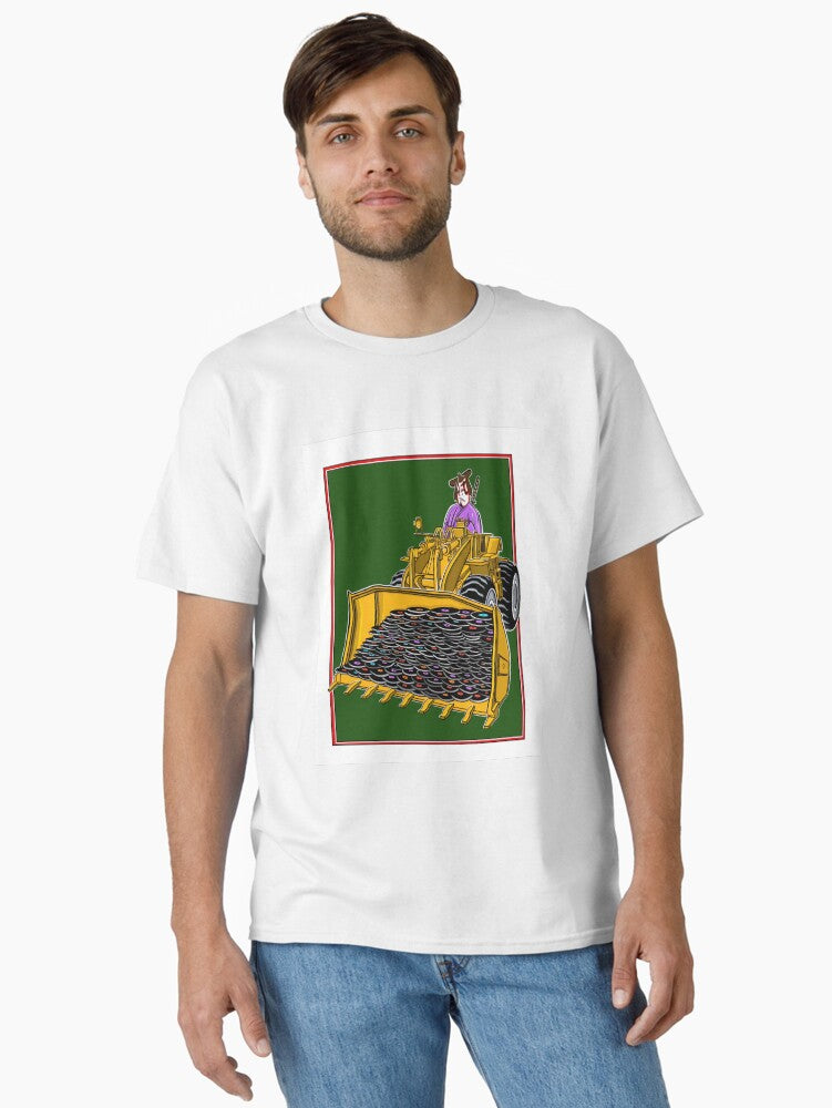 Digging Vinyl Records Kabooki DJ Ukiyo Design for DJ and Wax Fanatics Classic Shirt T Shirt Clean Design