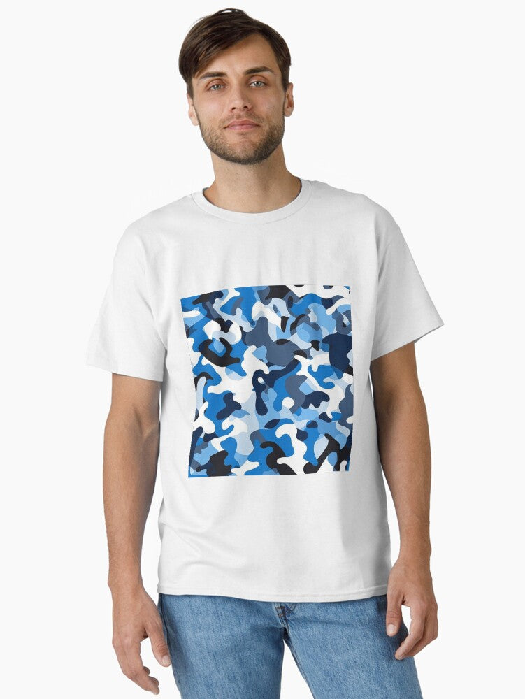 Naval Camo 1 seamless pattern Classic T Shirt T Shirt High Search Demand Hot Search US