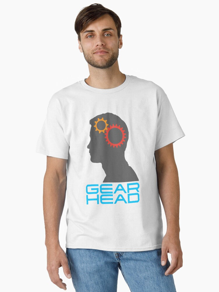Gearhead Profile Silhouette Classic T Shirt T Shirt Streetwear Style Daily Wear