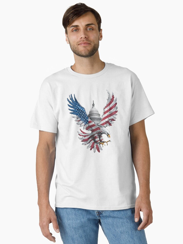 American Bald Eagle Of Liberty Classic Shirt T Shirt Minimal Style