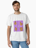 Buff Silkie Chicken Pattern Purple