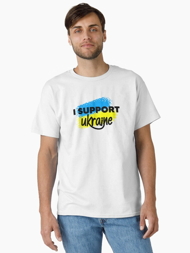 NO War I Support Ukraine Classic Shirt T Shirt Peace Message