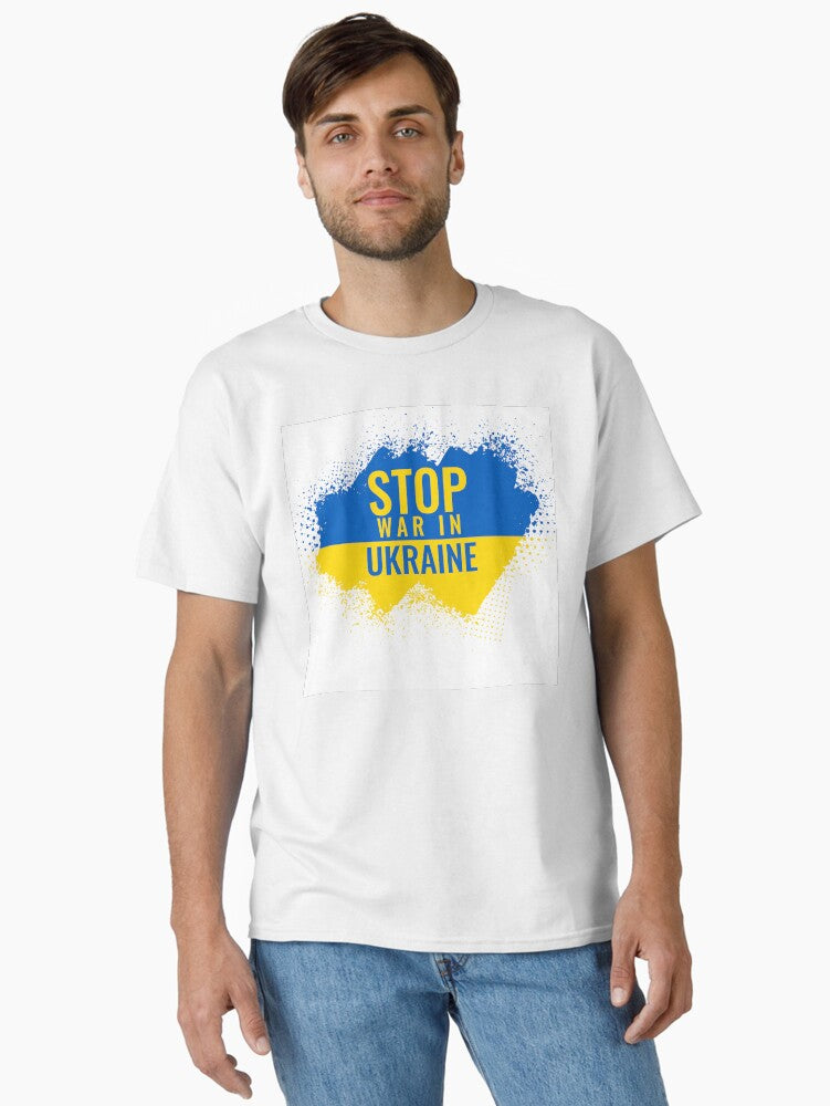 stop war in ukraine now stop putin Classic Shirt T Shirt Clean Design