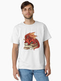 Red Dragon And Books Classic T Shirt T Shirt High Search Demand High CTR Pick