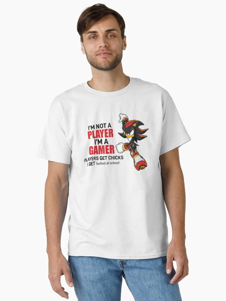 I'm not a player I'm a GAMER - Shadow Version Classic T-Shirt | Premium Unisex T-Shirt, Trending Graphic Tee